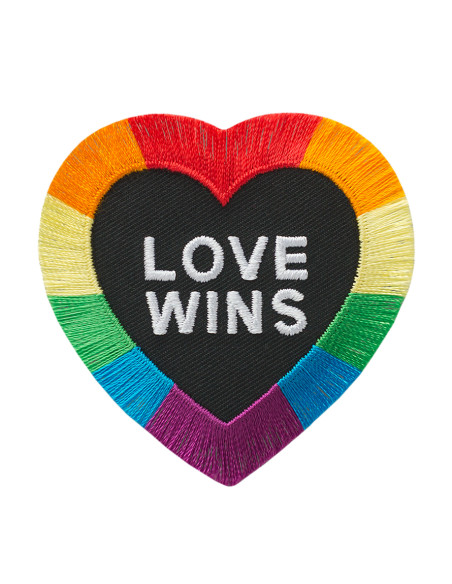 Applikation, Patch, Bügelbild: Love wins