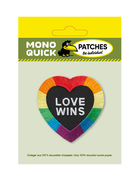 Applicatie, Patch, Strijkapplicatie: Love wins