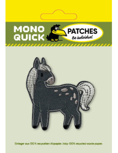 Applicatie, Patch, Strijkapplicatie: Hest grå 2