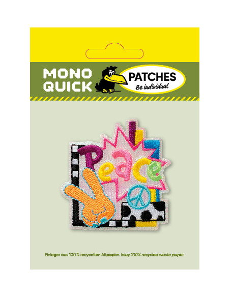 Appliques, Patch, Écusson thermocollant :  Peace Neon