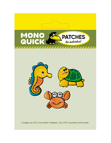 Appliques, Patch, Écusson thermocollant : Animaux aquatiques 3 pcs.