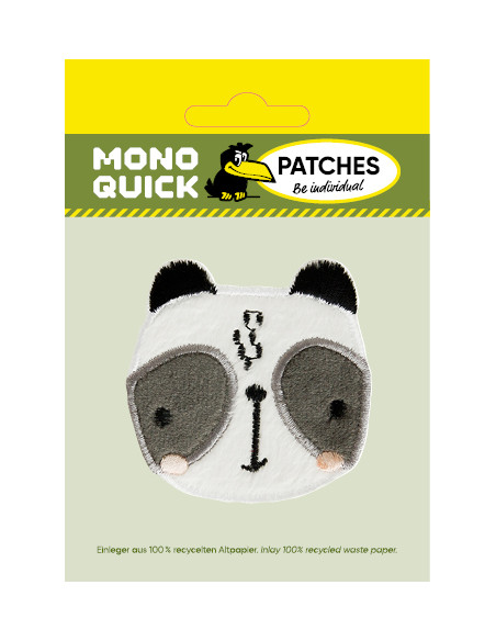 Applikation, Patch, Bügelbild: Panda - Kopf