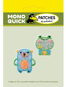 Applicatie, Patch, Strijkapplicatie: Beer en kikker... 2