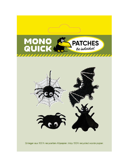 Applikation, Patch, Bügelbild: 4 Halloweenmotive