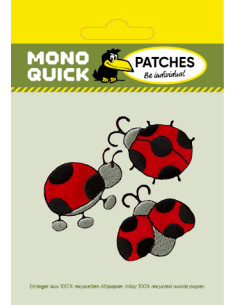 Appliques, Patch, Écusson thermocollant : 3 coccinelles 2