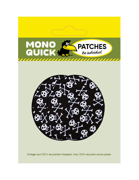 Patch met schedelafdruk