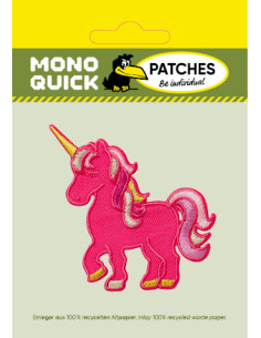 Appliques, Patch, Écusson thermocollant : Licorne rose 2