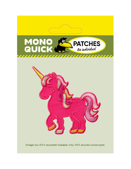 Applicatie, Patch, Strijkapplicatie: Eenhoorn roze
