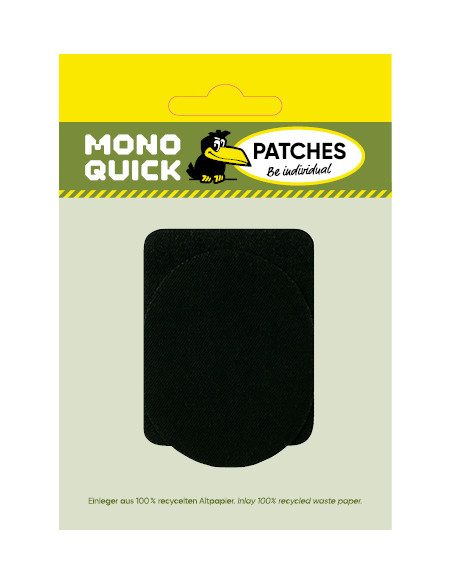Rapiécer, Patch, Écusson thermocollant: Flick & Go Pack économique "noir"