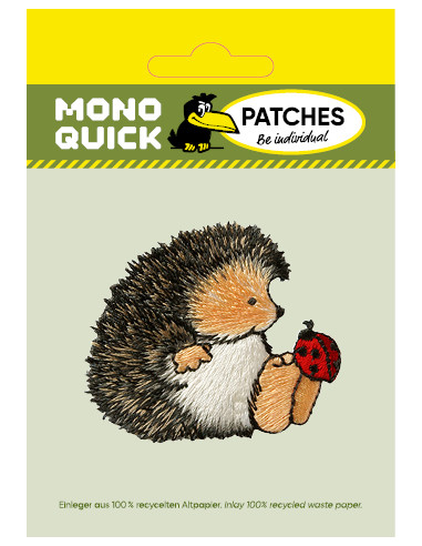 Applikation, Patch, Bügelbild: Igel mit...