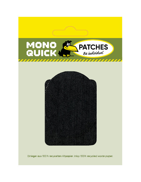 Rapiécer, Patch, Écusson thermocollant: Flick & Go Pack économique "gris foncé"