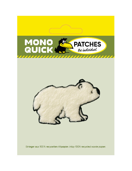 Appliques, Patch, Écusson thermocollant : Ours polaire en peluche
