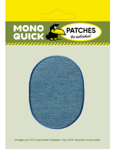 Applicatie, Patch, Strijkapplicatie: Jeansflick ovaal "hel" 2