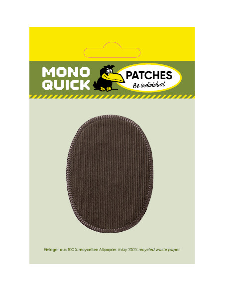 Appliques, Patch, Écusson thermocollant: Cordelette à gris 2 pièces