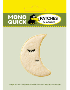 Applikation, Patch, Bügelbild: Mond gelb 2