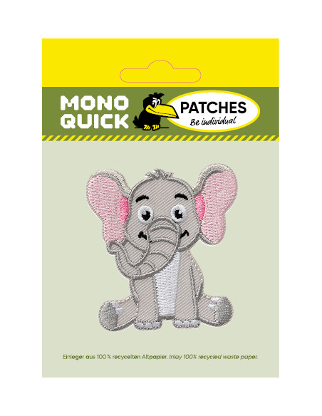 Appliques, Patch, Écusson thermocollant : L'éléphant