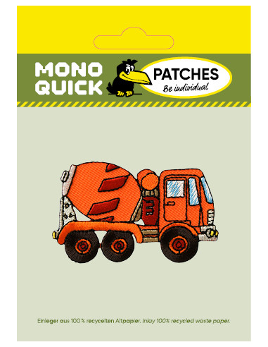 Applikation, Patch, Bügelbild: Betonmischer