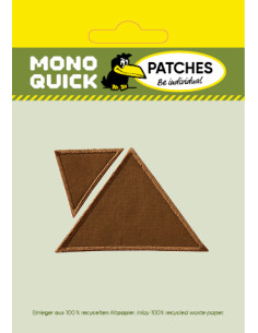 Pleister, Patch, Strijkapplicatie: Lap driehoeken lichtbruin 2