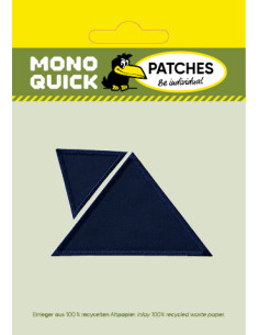 Flicken, Patch, Bügelbild: Dreiecke marine 2