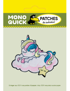 Applikation, Patch, Bügelbild: Einhorn auf Wolke 2