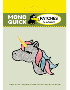 Applikation, Patch, Bügelbild: Einhorn Glitzer 2