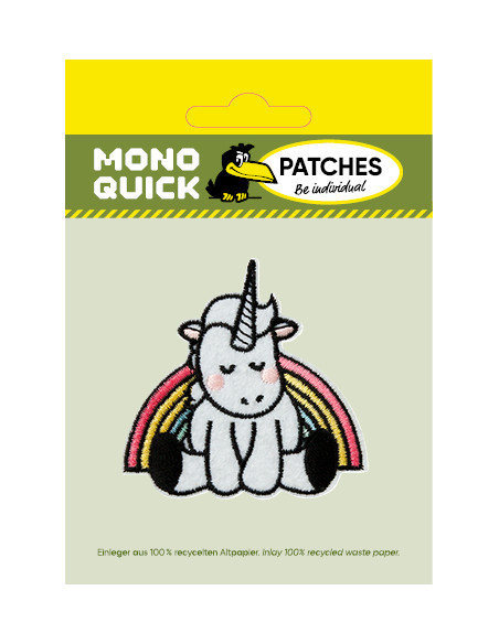 Appliques, Patch, Écusson thermocollant : Licorne assise