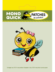 Application,Patch,Repassant : Abeille avec livres 2