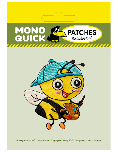Applikation, Patch, Bügelbild: Biene Künstler