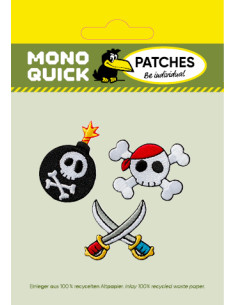 Applikation, Patch, Bügelbild: Piraten Trio, 3 Stk. 2