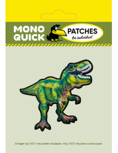 Applikation, Patch, Bügelbild: T-Rex grün 2