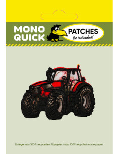 Applikation, Patch, Bügelbild: Traktor Rot 2