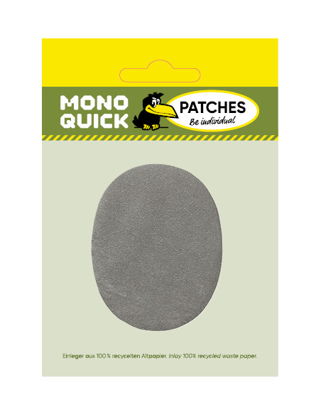 Rapiécer, Patch, Écusson thermocollant: Tâches de velours gris clair