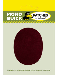 Pleister, Patch, Strijkapplicatie: Veloursvlekken bordeaux 2