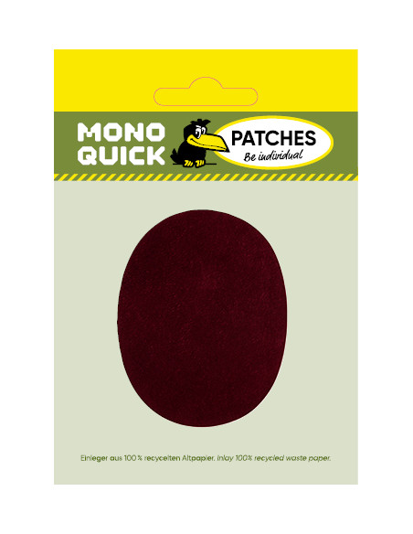 Appliques, Patch, Écusson thermocollant: Patchs de velours bordeaux