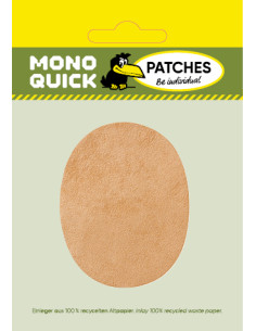 Patchs de velours rose-beige 2