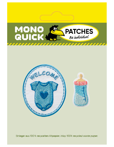 Applikation, Patch, Bügelbild: Welcome Baby...