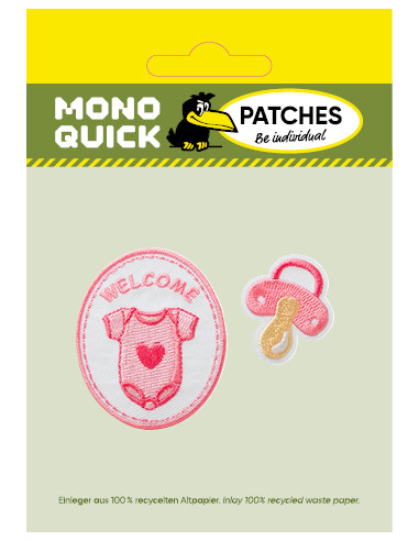 Applikation, Patch, Bügelbild: Welcome Baby...