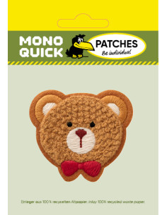 Applikation, Patch, Bügelbild: Teddybär Plüsch 2
