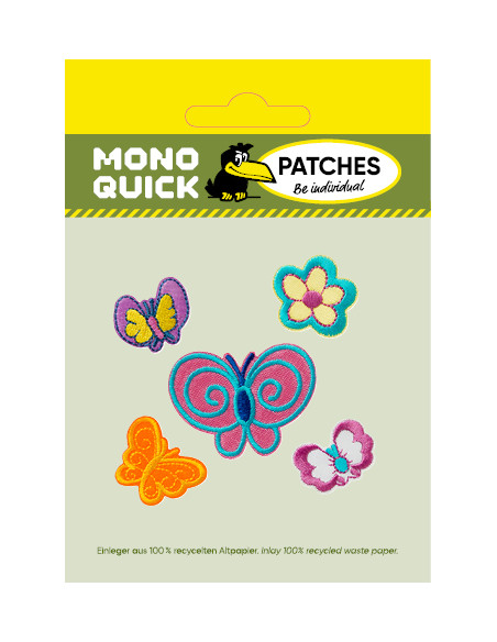 Appliques, Patch, Écusson thermocollant: Create papillons 5 pièces