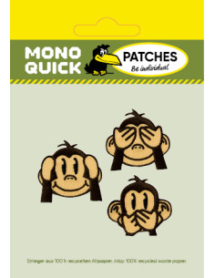 Appliques, Patch, Écusson thermocollant : Têtes de singes 2