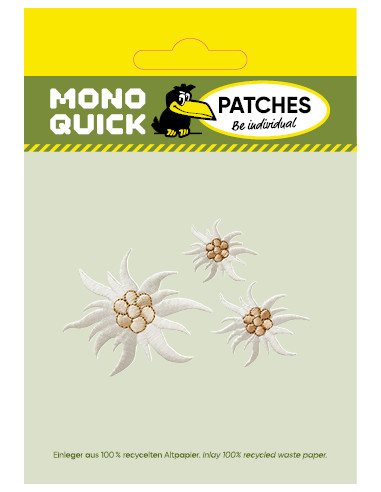 Applikation, Patch, Bügelbild: Create Edelweiss