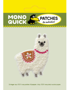 Applikation, Patch, Bügelbild: Alpaka flauschig 2