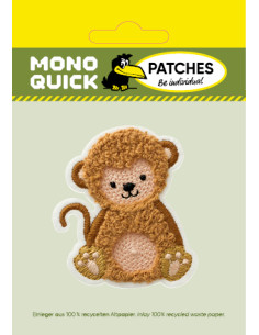 Applikation,Patch,Aufbügler: Affe flauschig 2