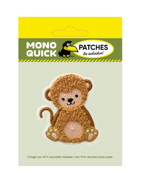Appliques, Patch, Écusson thermocollant : Singe pelucheux