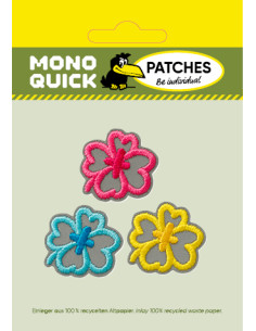 Applikation, Patch, Bügelbild: Reflex Blumen 3 Stk. 2