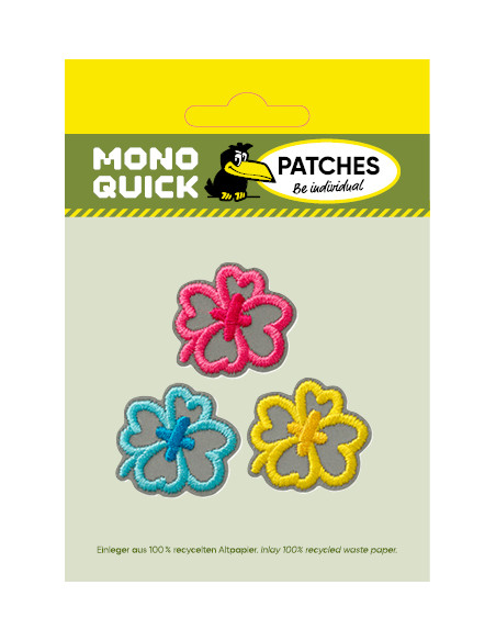 Applicatie, Patch, Strijkapplicatie: Reflex Bloemen 3 stuks.