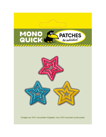 Appliques, Patch, Écusson thermocollant: Reflex étoiles 3 pcs.