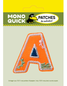 Applicatie, Patch, Strijkapplicatie: Enkele letter A kleurig 2