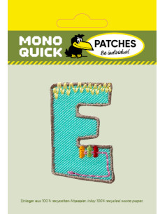 Applicatie, Patch, Strijkapplicatie: Enkele letter E kleurig 2