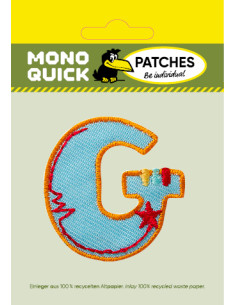 Applicatie, Patch, Strijkapplicatie: Enkele letter G kleurig 2